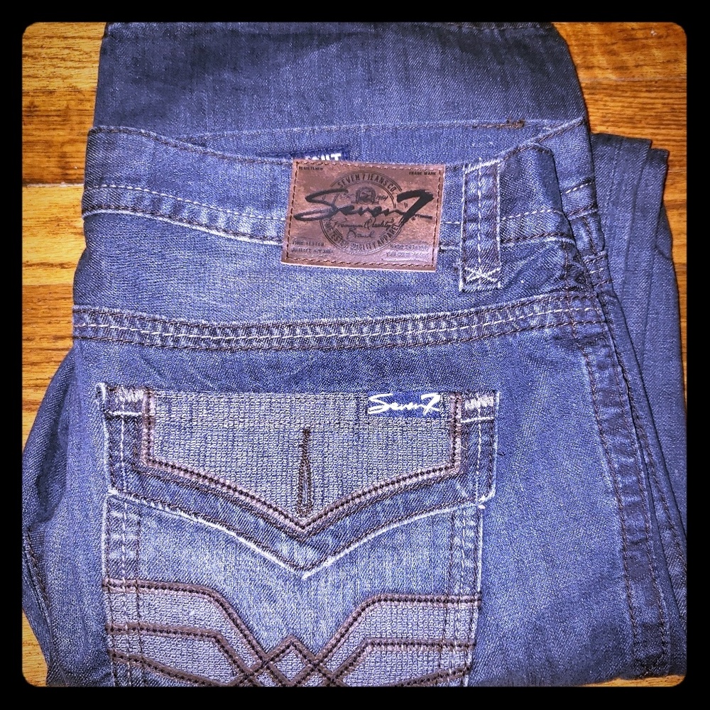 Seven7 Men's Straight Jeans - Blue